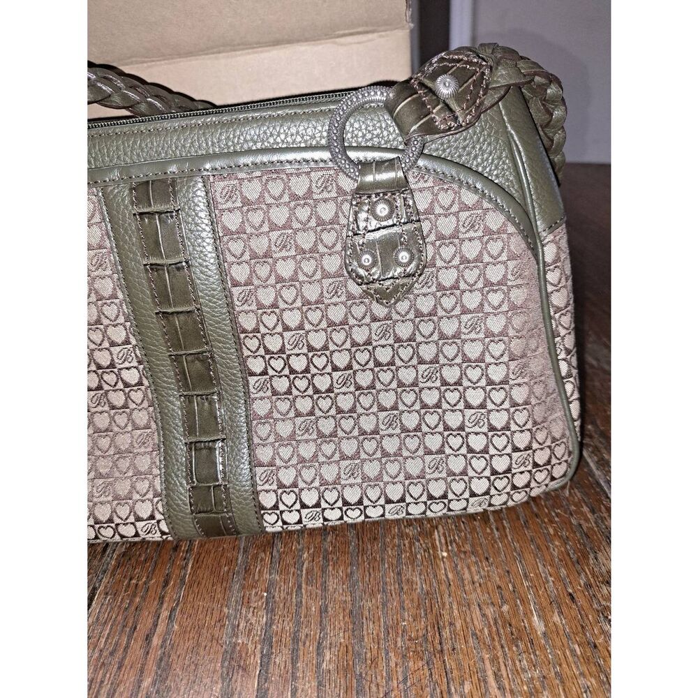 Brighton D451548 Moss Joanna Bag Retired 2010 Purse Handbag Paperwork RARE - Picture 9 of 12